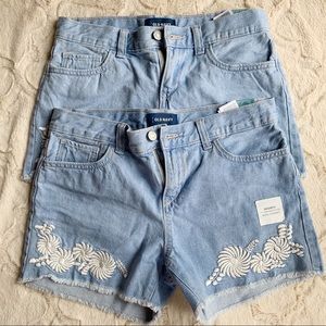 BUNDLE: 2 Pairs of Girls Jean Shorts